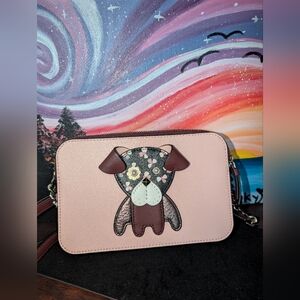 Kate Spade Floral Pup Double Zip Small Crossbody